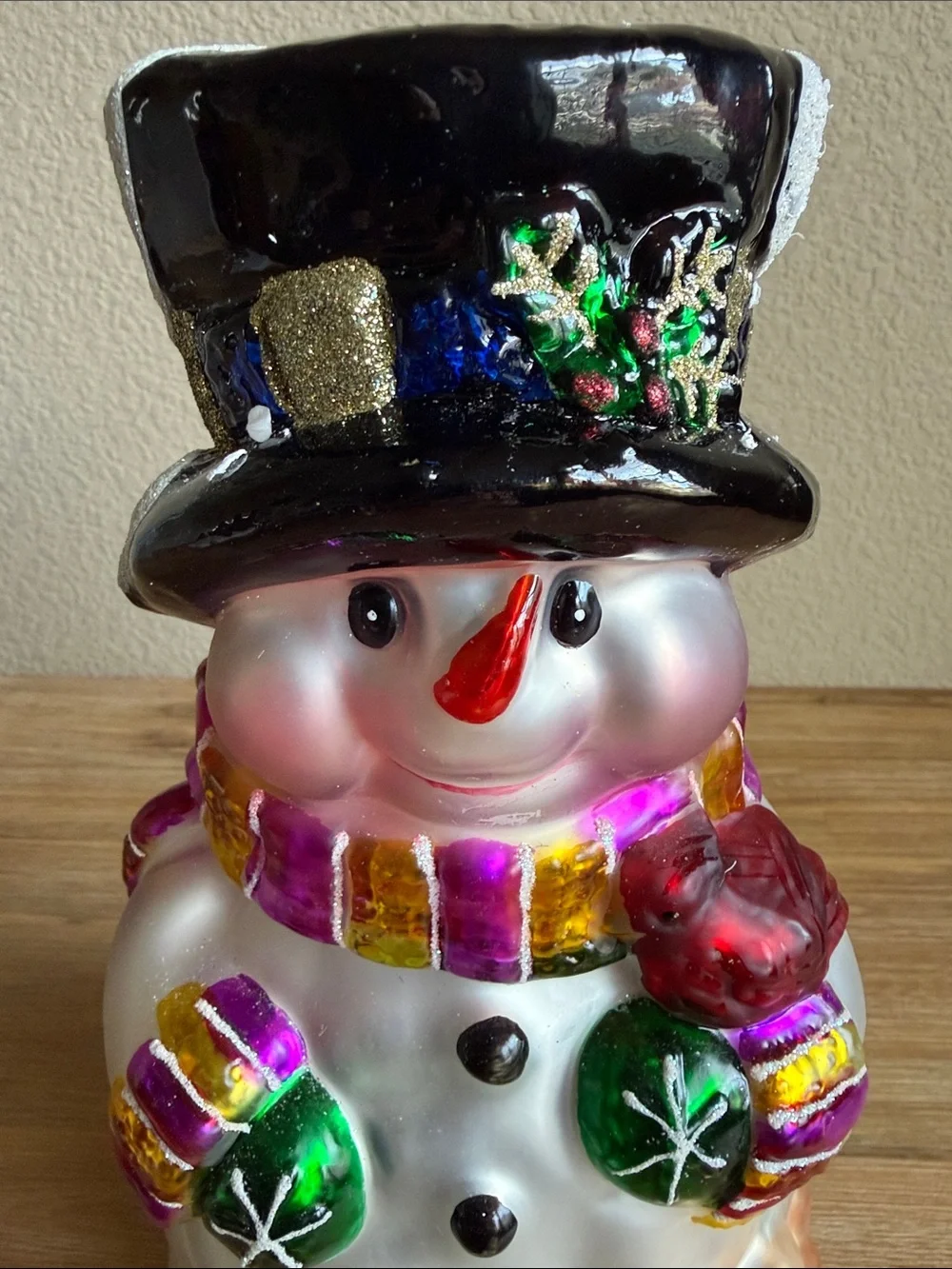 2004 Thomas Pacconi Classic Snowman 14” Christmas Holiday Decor Pre-Owned EUC